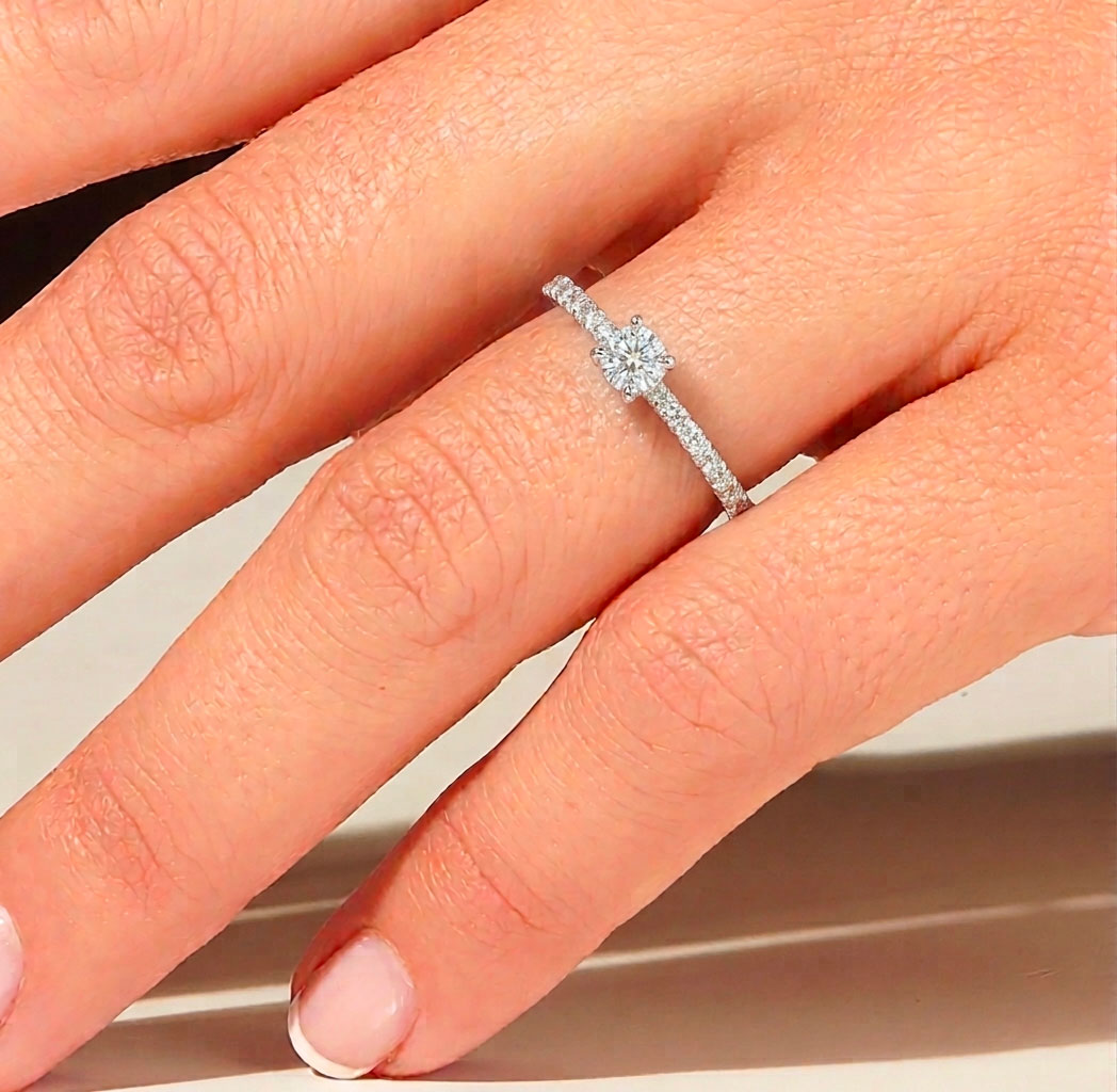 Bague de fiançailles diamants Dorothée