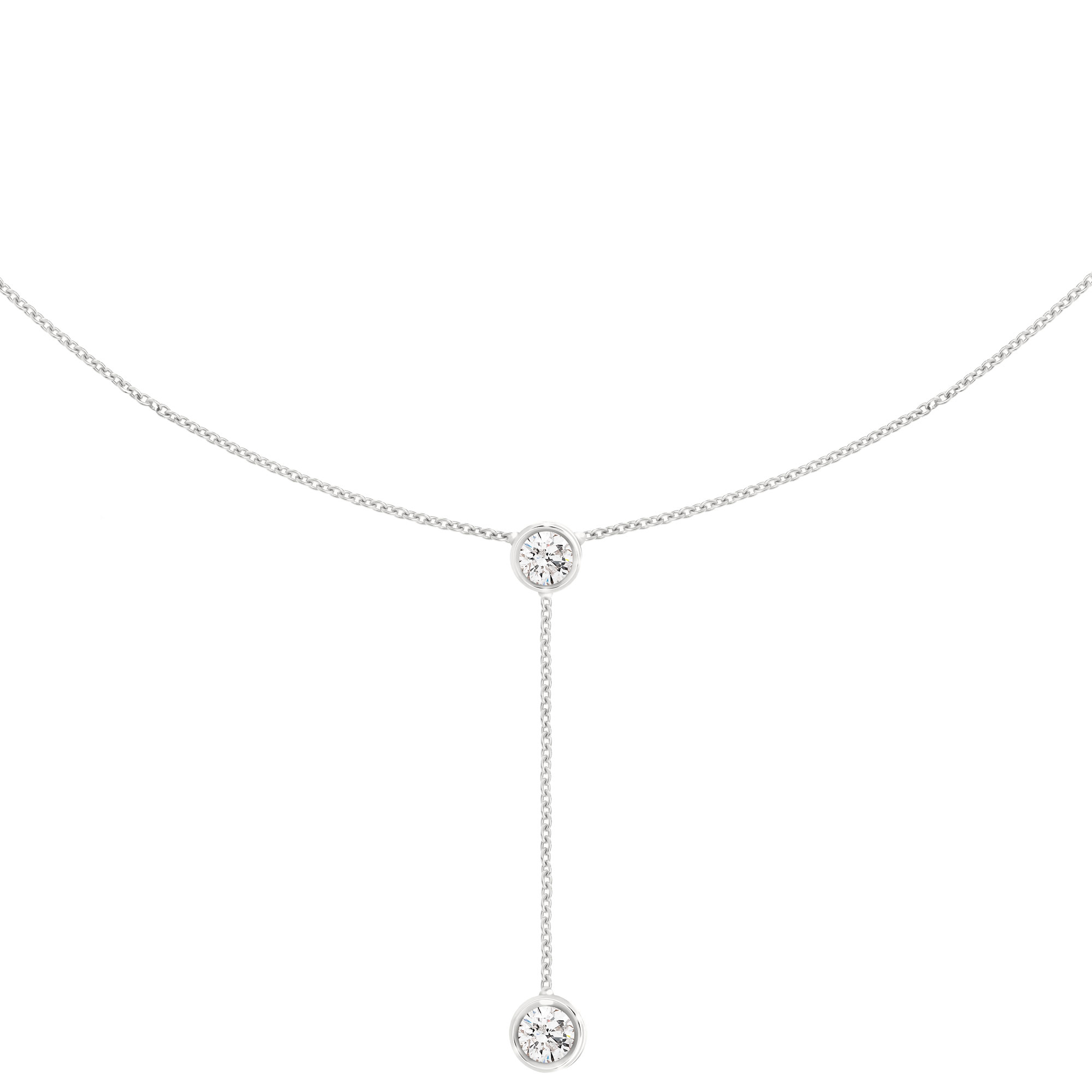 Collier cravate en diamants Pénélope