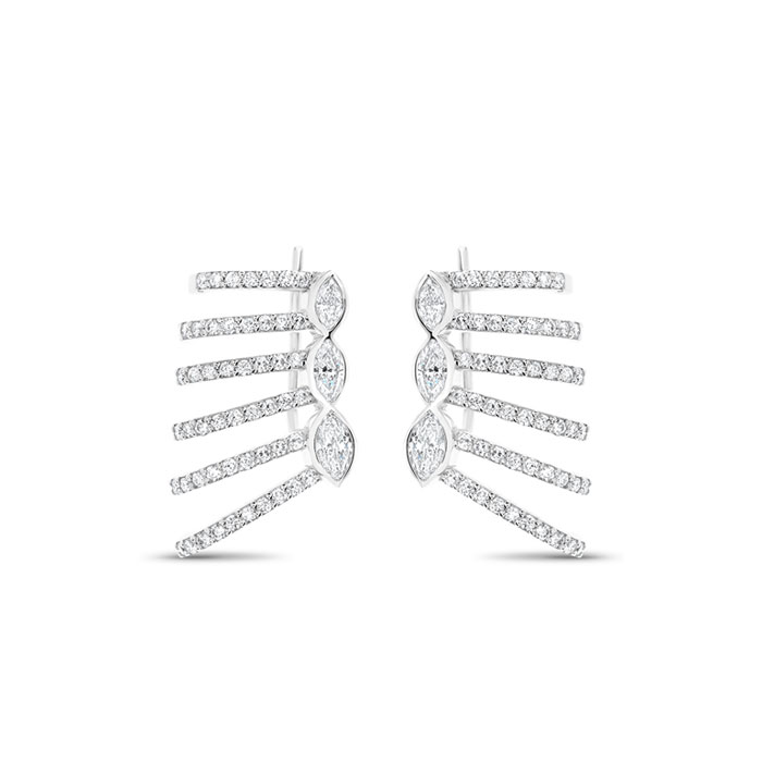 Boucles d'Oreilles diamants Iris 1,08 carat | or 18k