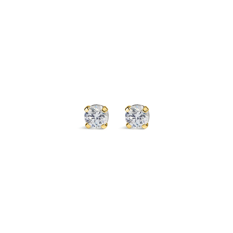 `puces diamants or 18k