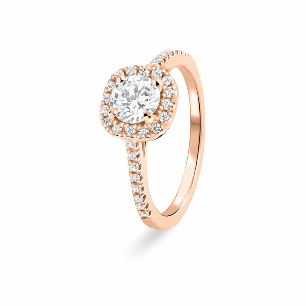 Bague Fiançailles Diamant Taille Coussin 6.75 Ct - Or Blanc 14 Carats, Diamant Simulé, Taille US 8 Ou Personnalisable