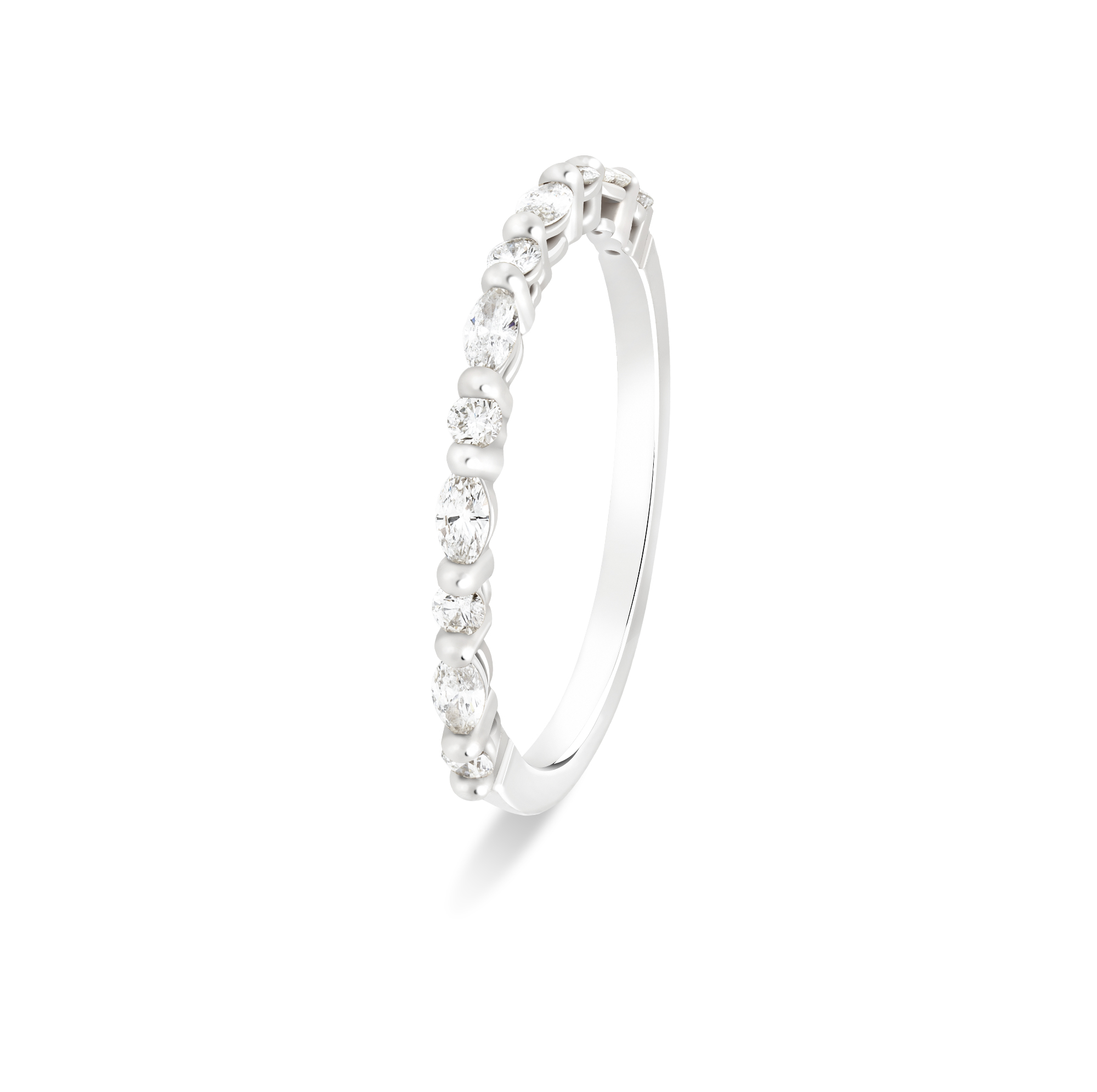 Alliance diamants Lilly alternée 0,45ct | Or 18k
