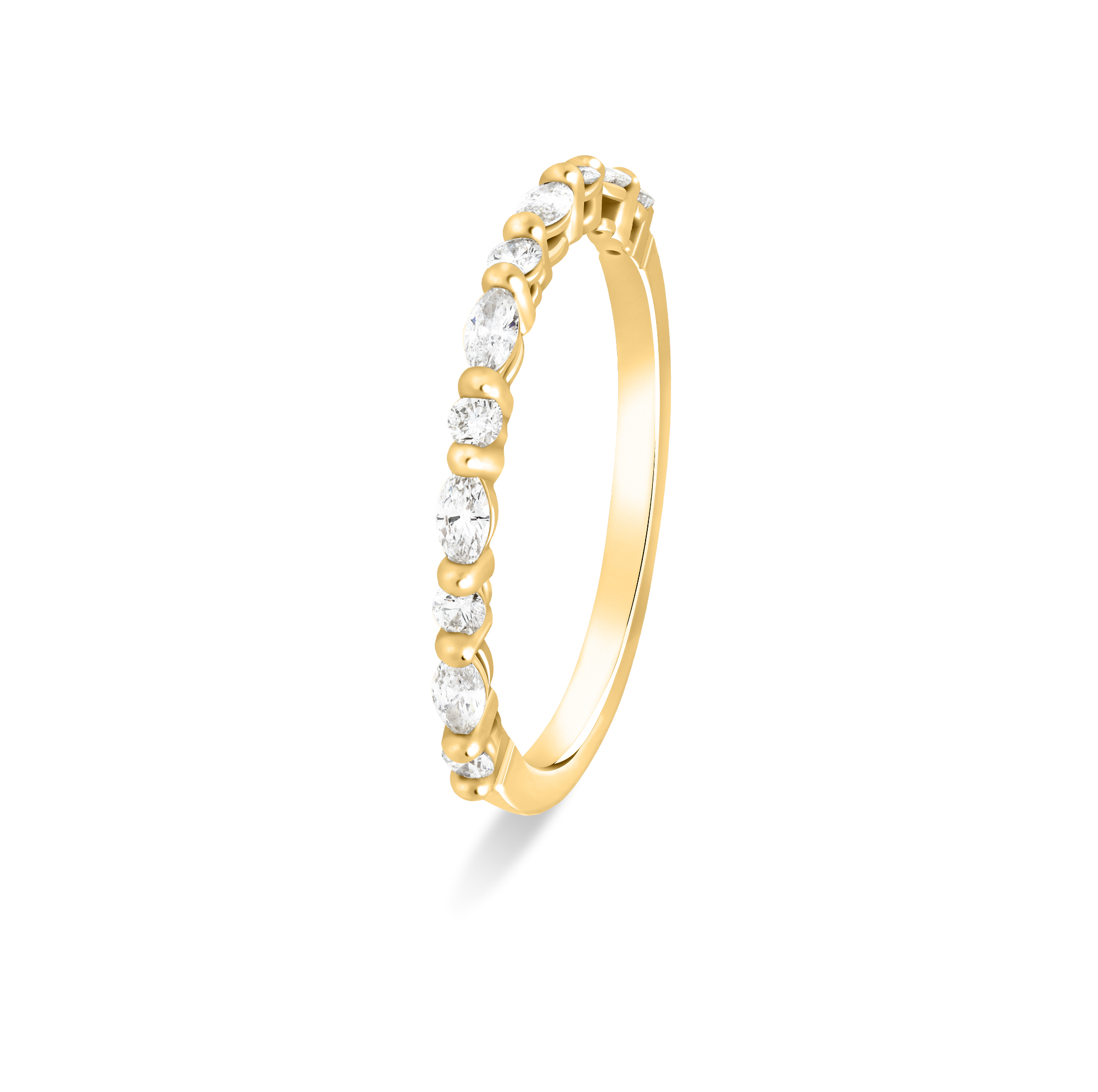 Alliance diamants Lilly alternée 0,45ct | Or 18k