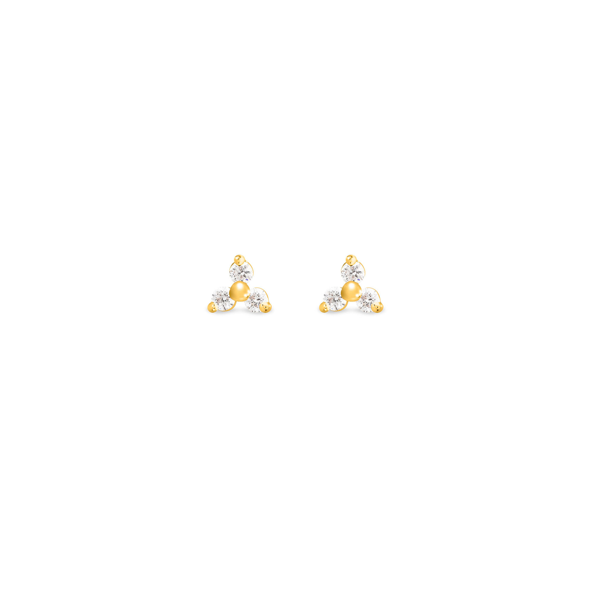 Boucles d'oreilles en diamants Trio 0015