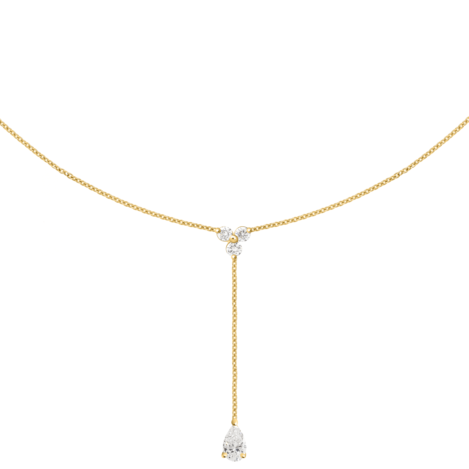 Collier cravate diamants Marilyn Trio