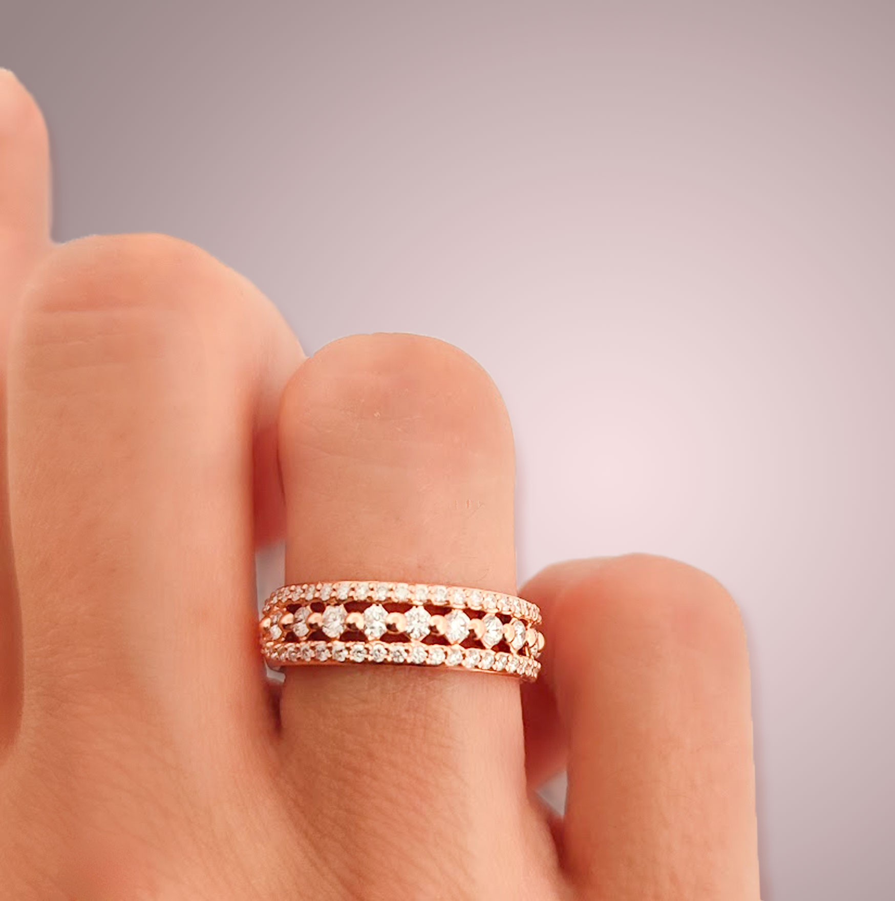 Bague diamants Lilly Ruban