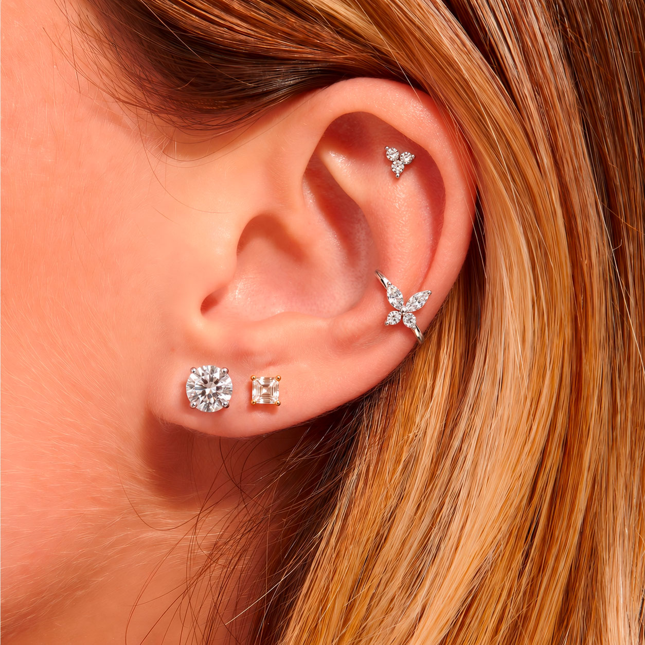 Earcuff diamants Papillon